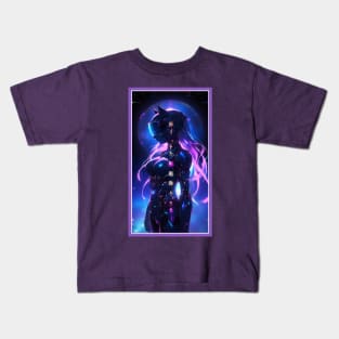 Anime Sci-Fi Cat Girl | Quality Anime Girl Artwork | Manga Girl Anime Art Kids T-Shirt